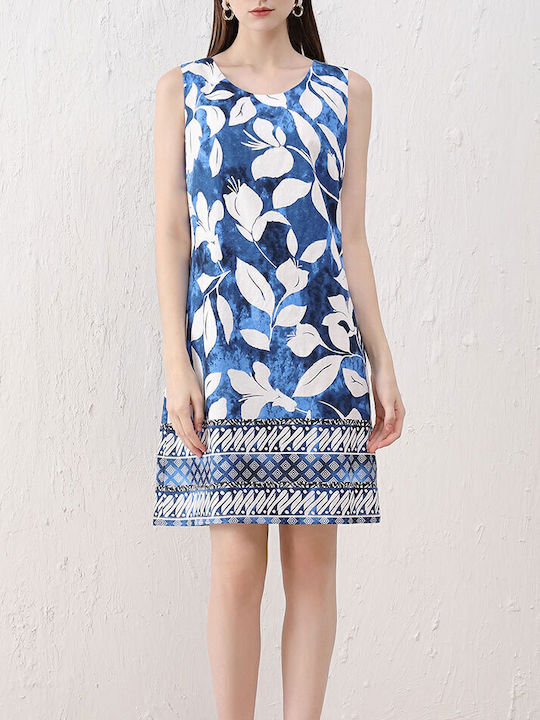 Rochie De Vară Albastru Deschis/Bleumarin