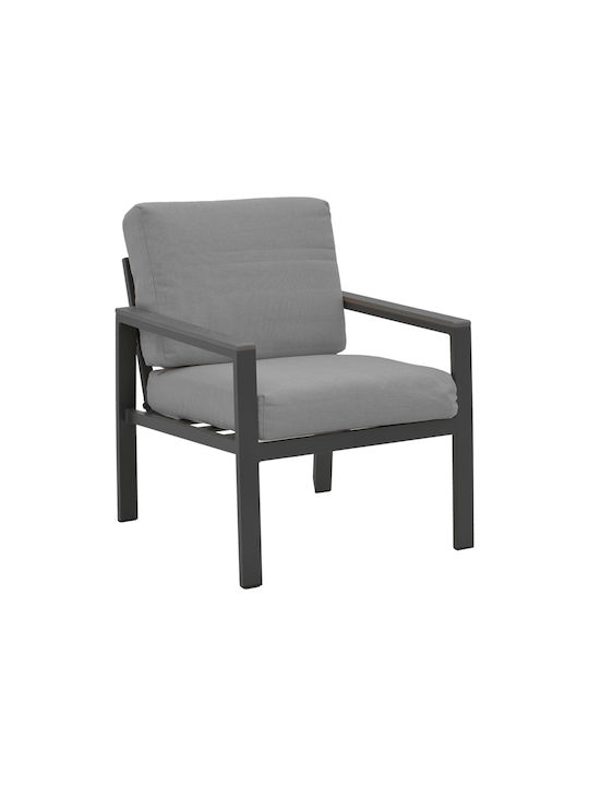 Outdoor Living Room Set Fashionable 4 Pieces Anthracite With Pillows