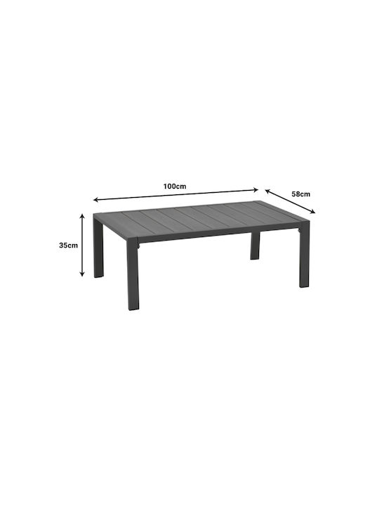 Outdoor Living Room Set Fashionable 4 Pieces Anthracite With Pillows