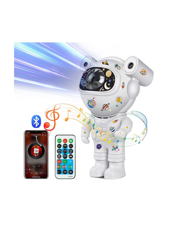 Bluetooth Lustră Decorativă Astronaut Alb