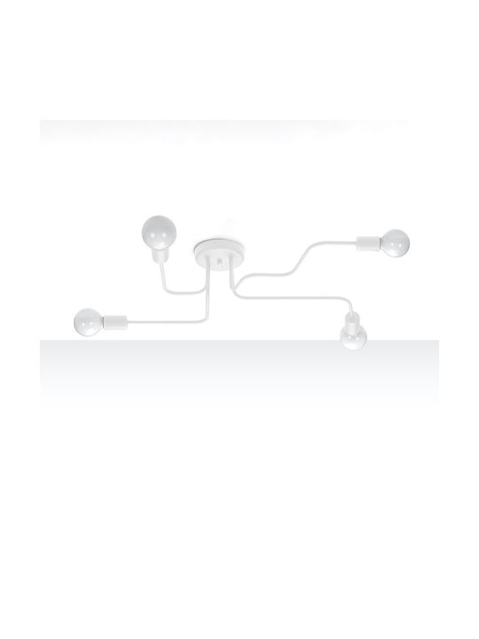 Sollux Ceiling Mount Light White with Socket E27