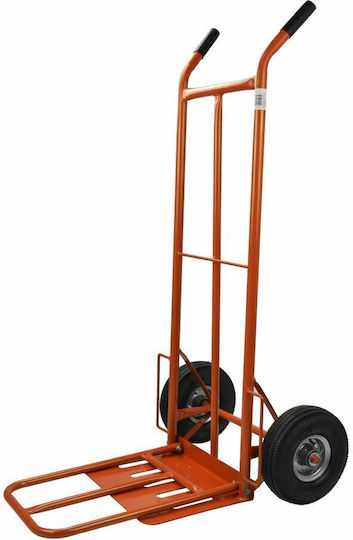 Geko Καρότσι Μεταφοράς για Φορτίο Βάρους έως 250kg σε Πορτοκαλί Χρώμα