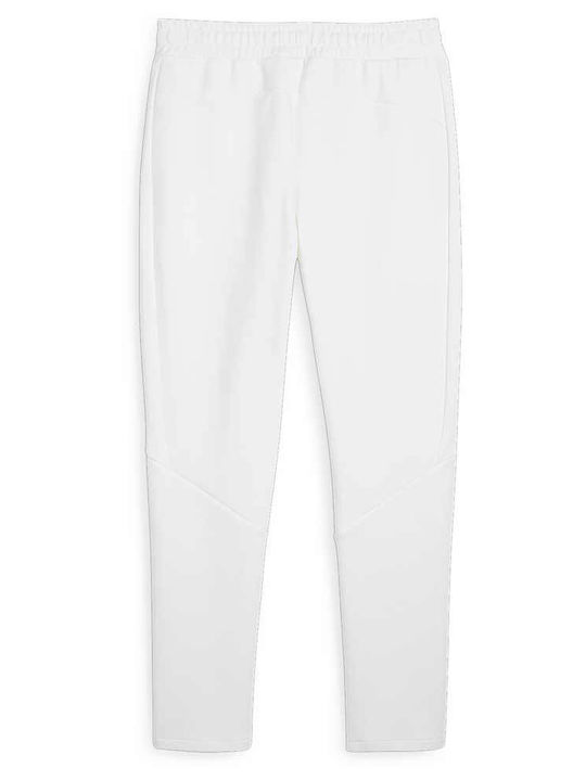 Pantaloni de trening cu Elastic Alb