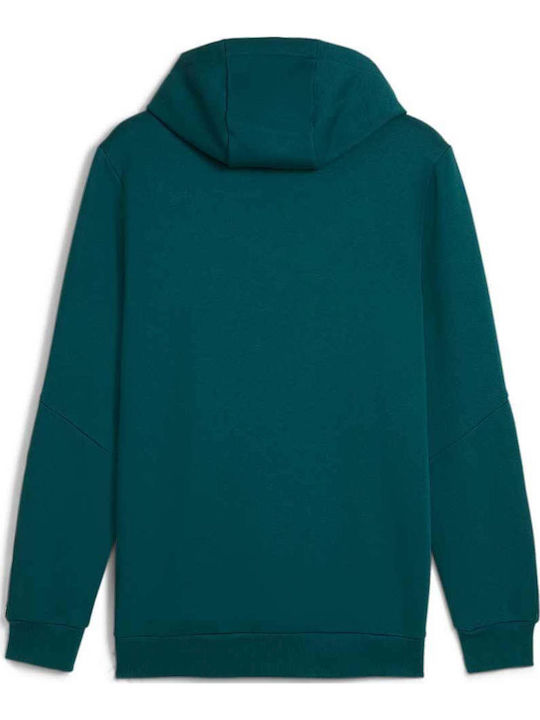Tape Sweatshirt with Hood Green