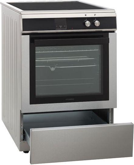 Hyundai Herd 69Es mit Induktionskochfeldern B60cm. Inox