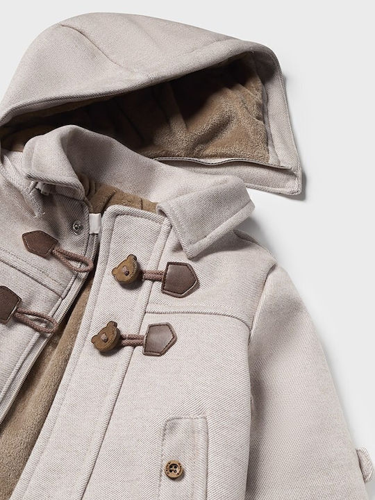 Kids' Coat Montgomery with Hood TAN