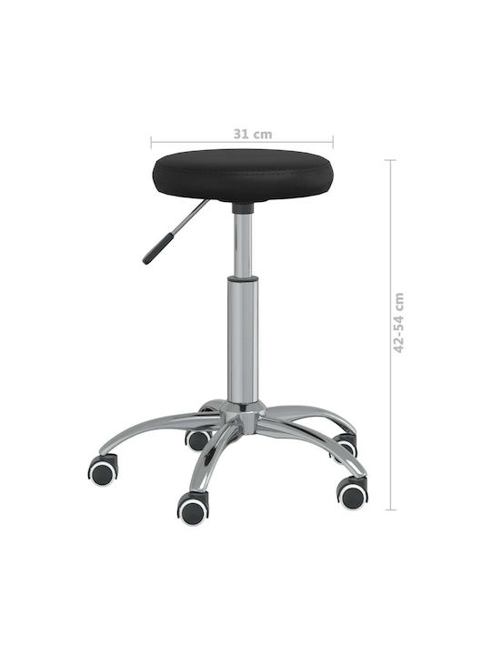 Office Desk Stool Black 31x31x42cm