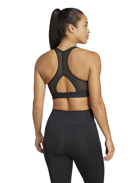 adidas Powerreact Women's Sports Bra without Padding black