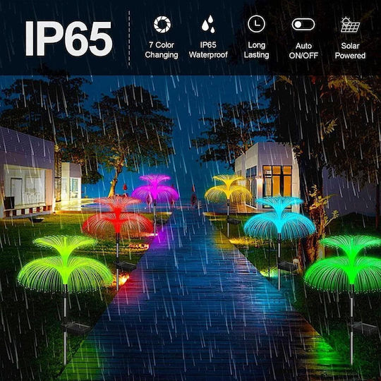 Lampă Solară RGB cu Fotocelulă IP65 54cmx27cmcm