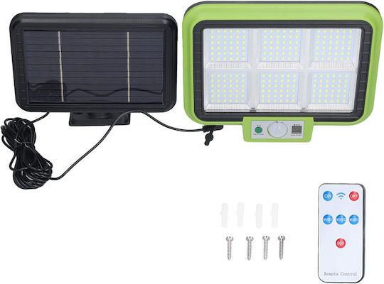 Lampă Solară 50W Verde cu Senzor de Mișcare și Telecomandă IP65