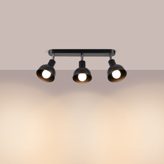 Sollux Μονό LED Φυσικό Λευκό Σποτ σε Μαύρο Χρώμα