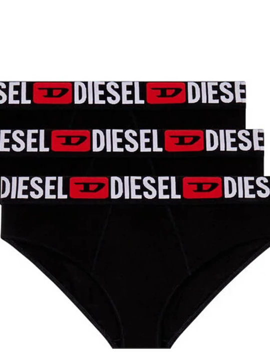 Diesel Γυναικεία Slip 3Pack Μαύρα