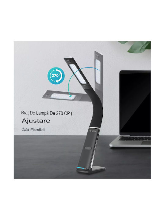 SML LED Schreibtischlampe mit flexiblem Arm in Weiß Farbe