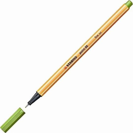 Stabilo Point 88 Fine Tip Design Marker 0.4mm Thin Writing Apple Green 88/33