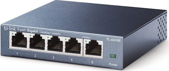 TP-LINK TL-SG105E Unmanaged L2 Switch with 5 Gigabit (1Gbps) Ethernet Ports