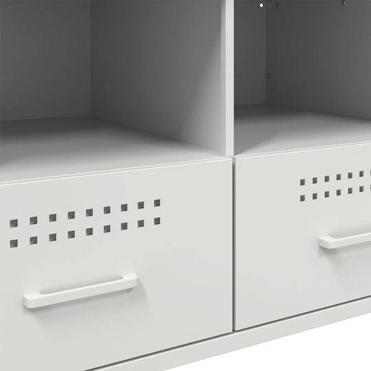 Stand TV Metalic Alb L136xA39xÎ50.5cm