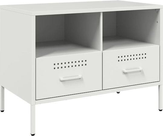 Stand TV Metalic Alb L136xA39xÎ50.5cm