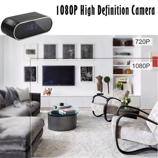 Κρυφή Κάμερα WiFi Ρολόι 1080p με Υποδοχή για Κάρτα Μνήμης