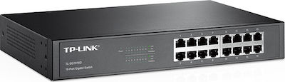 TP-LINK TL-SG1016D Unmanaged L2 Switch with 16 Gigabit (1Gbps) Ethernet Ports