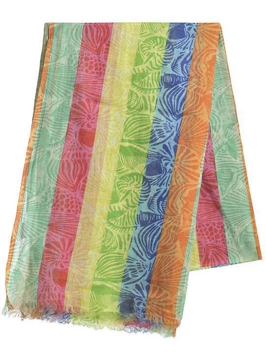 Ble Resort Collection Γυναικείο Φουλάρι Πράσινο