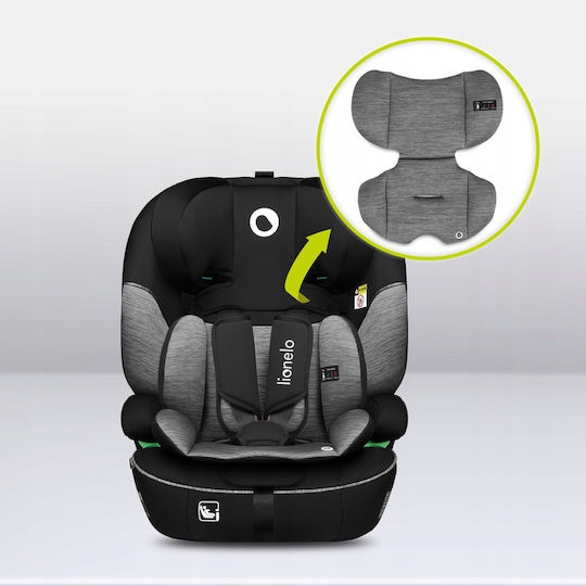 Lionelo Levi Baby Car Seat i-Size Black & Gray 9-36 kg