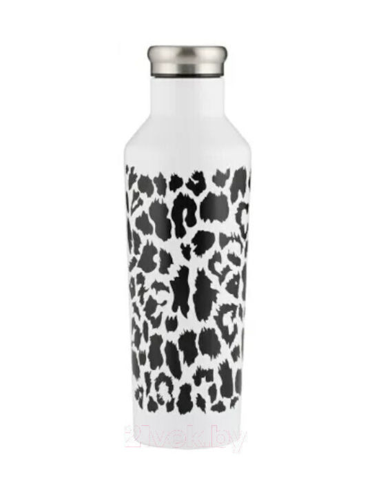Typhoon Leopard-Colour Change Typhoon Wasserflasche Rostfreier Stahl 800ml Weiß
