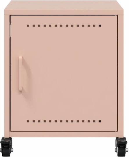 Κομοδίνα Ξύλινα Ροζ 2τμχ 36x39x43.5cm