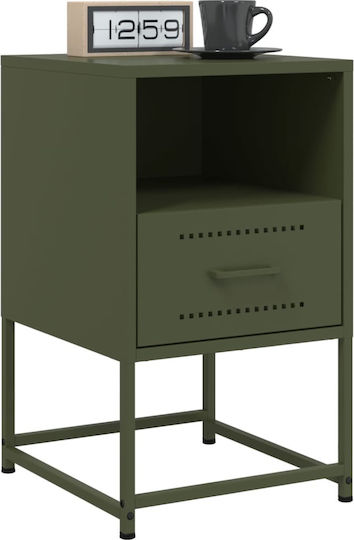 Noptiere Metalice Verzi 2buc 36x39x60.5cm