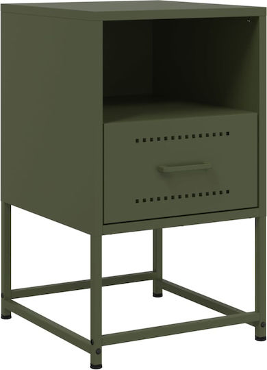 Noptiere Metalice Verzi 2buc 36x39x60.5cm