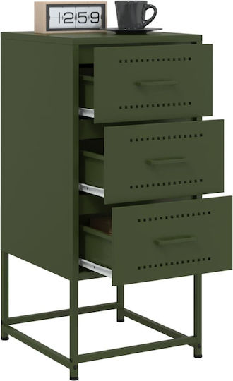 Noptiere Metalice Verzi 2buc 36x39x78cm