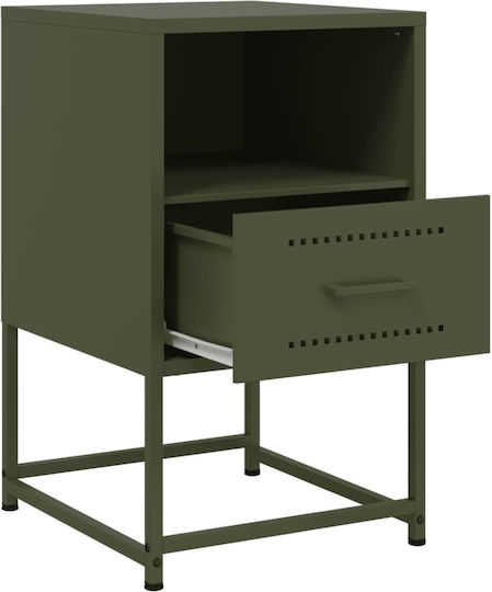 Noptiere Metalice Verzi 2buc 36x39x60.5cm