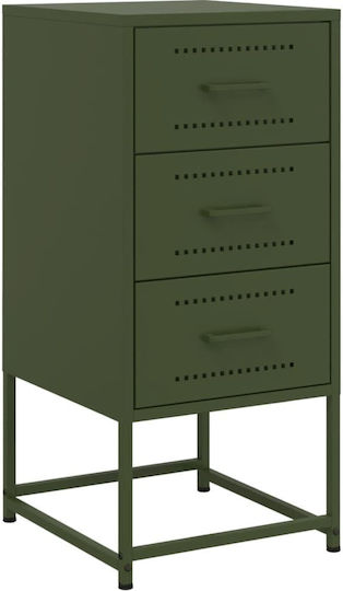 Noptiere Metalice Verzi 2buc 36x39x78cm