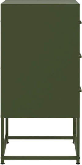 Noptiere Metalice Verzi 2buc 36x39x78cm