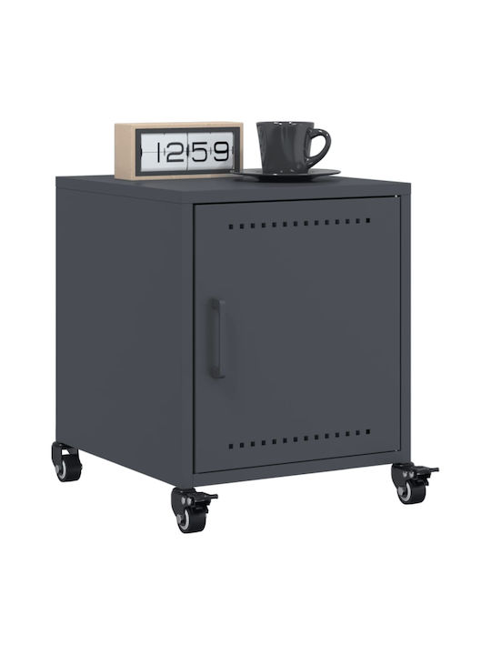 Wooden Bedside Table Grey 36x39x43.5cm