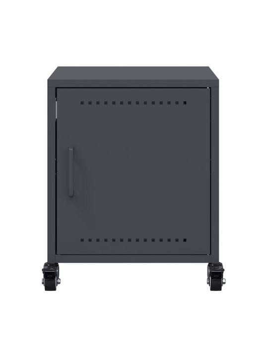 Wooden Bedside Table Grey 36x39x43.5cm