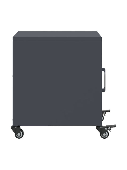 Wooden Bedside Table Grey 36x39x43.5cm