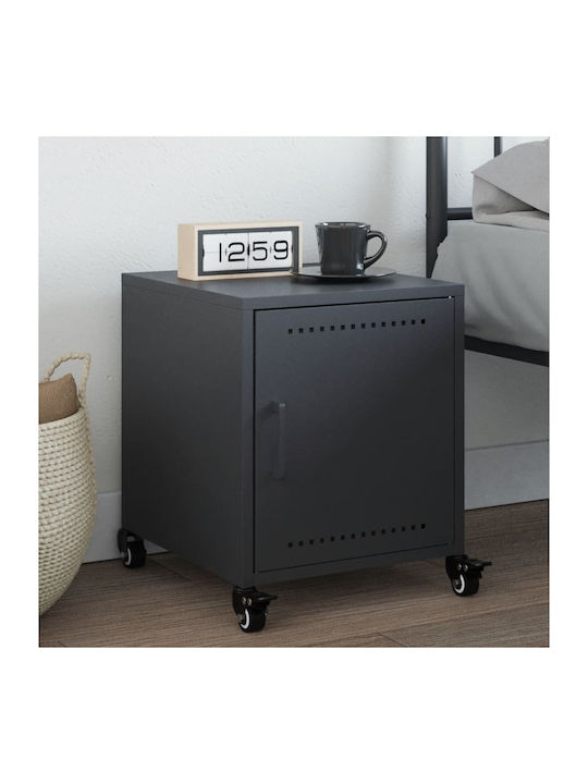Wooden Bedside Table Grey 36x39x43.5cm