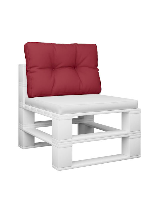 vidaXL Waterproof Bench Cushion Palette Burgundy 40x50cm