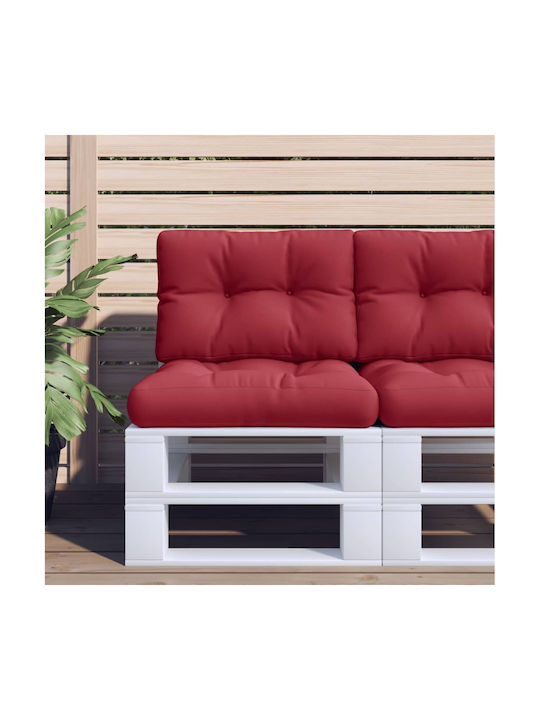 vidaXL Waterproof Bench Cushion Palette Burgundy 40x50cm