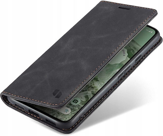 Spacecase Wallet Изкуствена кожа Черен (Google Pixel 8a)