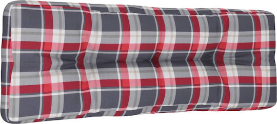 vidaXL Μαξιλάρι για Παγκάκι Παλέτας Κόκκινο 40x120εκ.