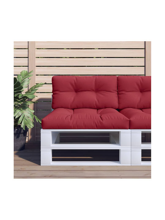 vidaXL Wasserdichtes Sitzbank-Kissen Palette Burgundisch 40x80cm