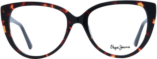 Pepe Jeans Γυναικείος Κοκκάλινος Σκελετός Γυαλιών Cat Eye Καφέ PJ3550-106