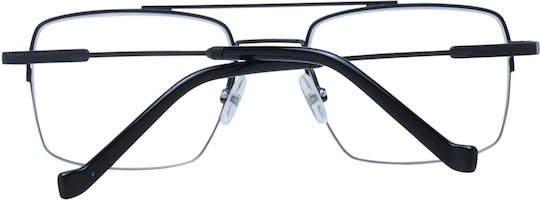 Hackett Männlich Metallisch Brillenrahmen Schwarz HEB275-029