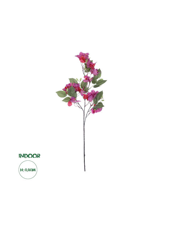 GloboStar Artificial Decorative Branch Bougainvillea Fuchsia 80cm in Box 1pcs