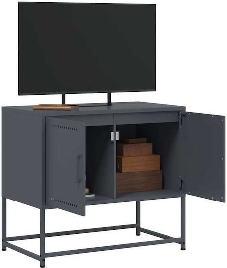Metal TV Stand Anthracite M68.5xD39xH60.5cm