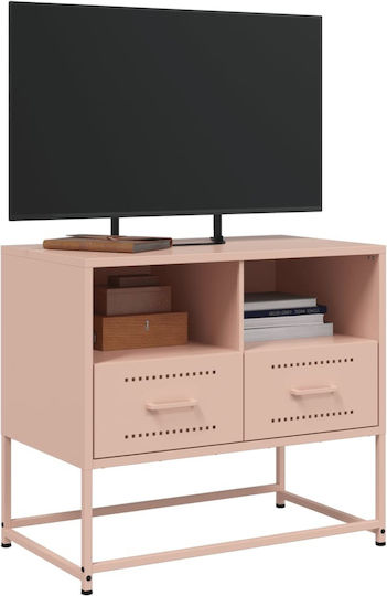 Metal TV Stand Pink 68x39x60.5cm