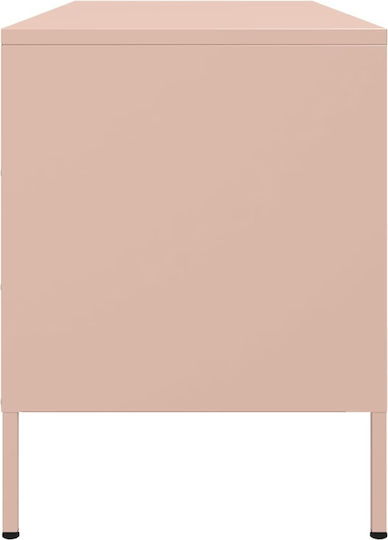 Metal TV Stand Pink M100.5xD39xH50.5cm