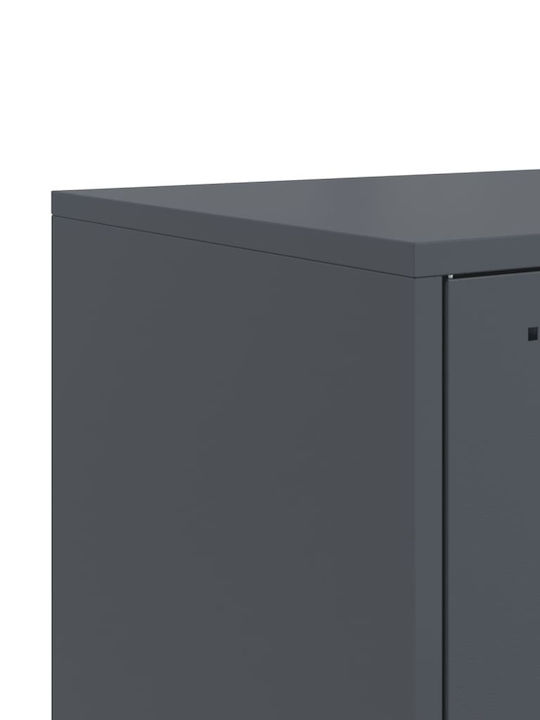 Έπιπλο Τηλεόρασης Μεταλλικό Ανθρακί Μ68.5xΠ39xΥ60.5cm