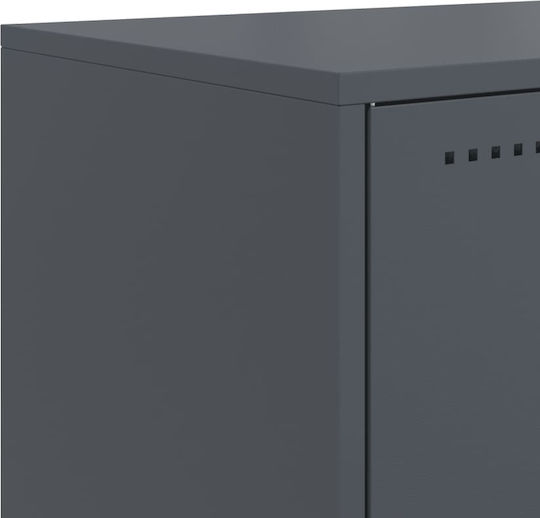 Metal TV Stand Anthracite M68.5xD39xH60.5cm